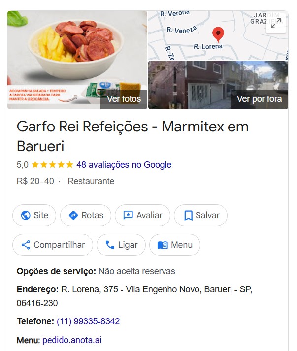 Ilustração do Google Business Profile