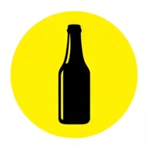 Símbolo da garrafa, ícone da marca Garrafa de Ouro