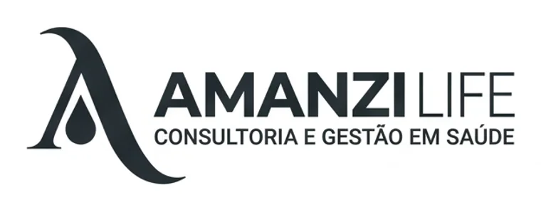 Versão monocromática do logotipo da Amanzi Life