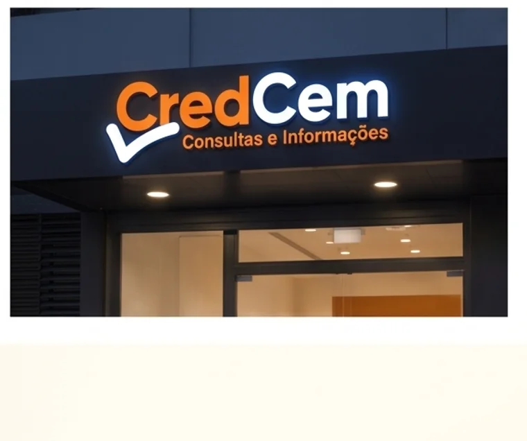 Fachada iluminada da CredCem