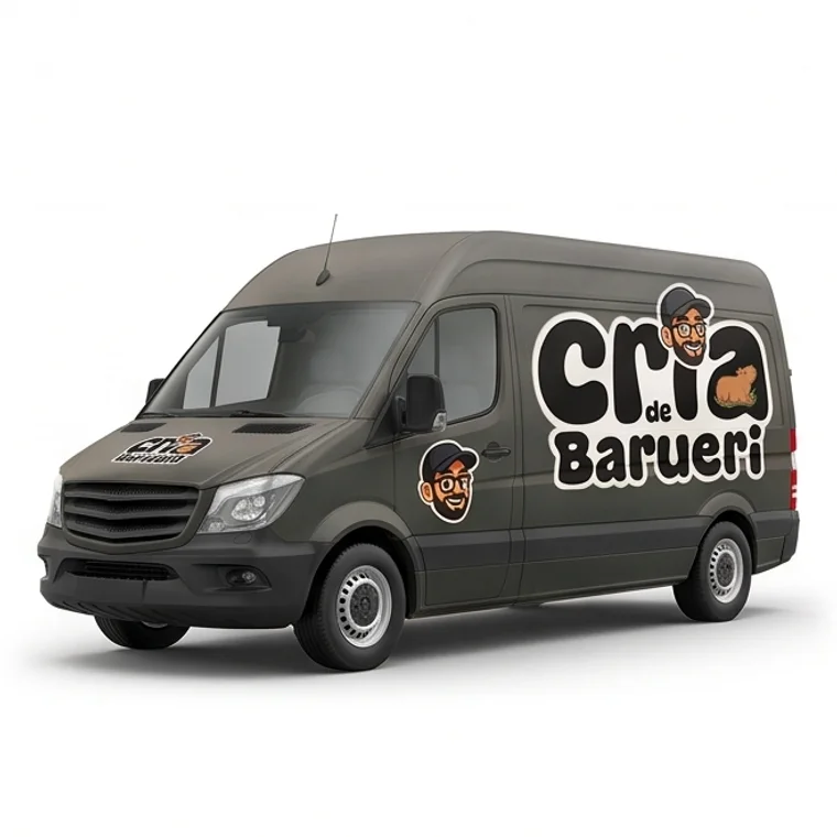 Van da Cria de Barueri com a marca aplicada