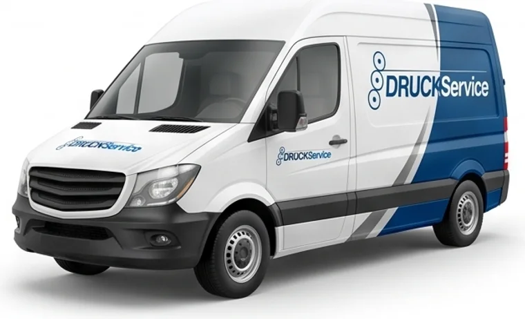 Van da DruckService com a marca aplicada na lateral