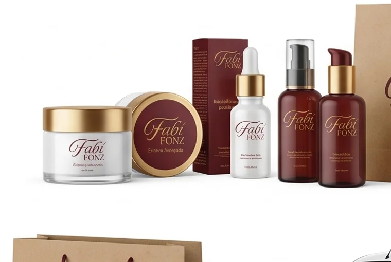Linha de cosméticos com a marca Fabí Fonz