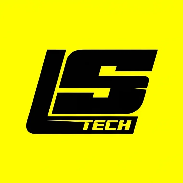Logotipo principal da LS Tech, criado pela Agência Aba