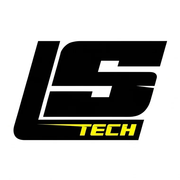 Logotipo da LS Tech sobre fundo branco