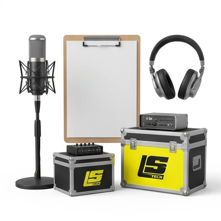 Equipamentos de áudio e vídeo com a marca LS Tech