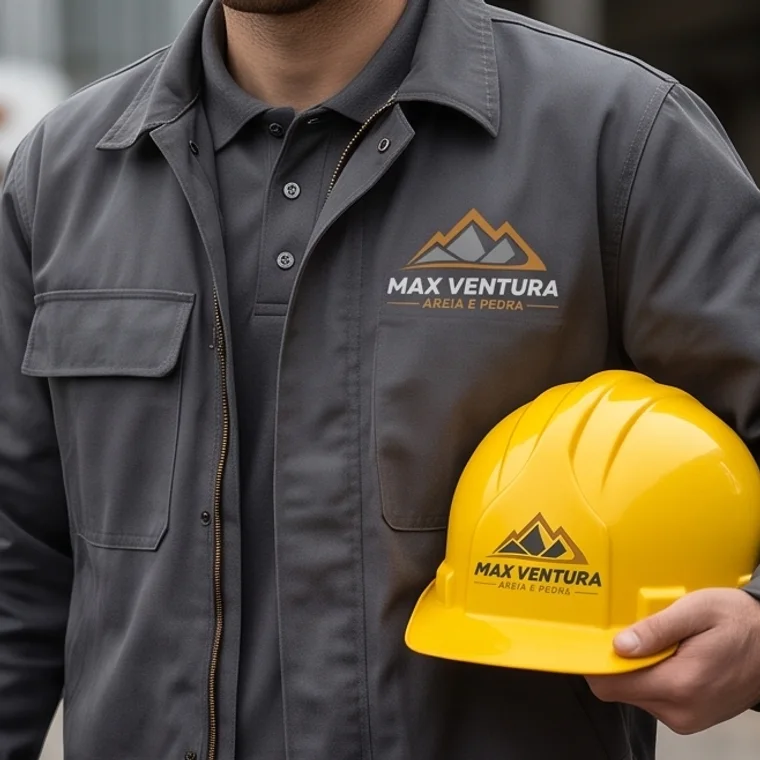 Uniforme da Max Ventura: jaqueta e capacete