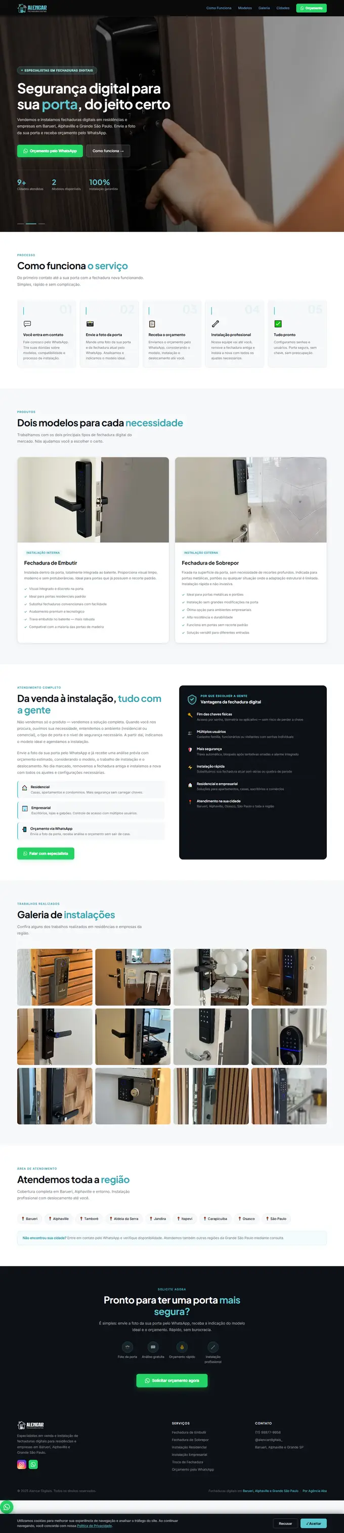 Site da Alencar Digitais desenvolvido pela Agência Aba